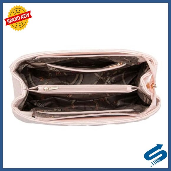 Medium Quilted Tote Bag with Chain Strap for Laptop & Daily Use - Picture 7 of 8